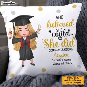 Personalized Graduation Girl Pillowcase