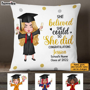 Personalized Graduation Girl Pillowcase