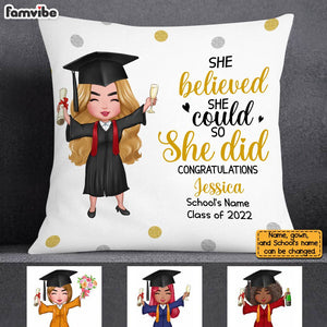 Personalized Graduation Girl Pillowcase