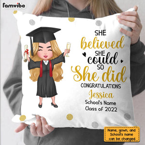 Personalized Graduation Girl Pillowcase