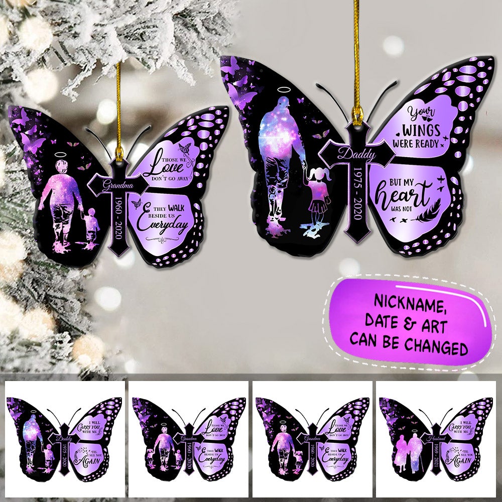 Personalized Your Wings Were Ready But My Heart Was Not Memorial Ornament