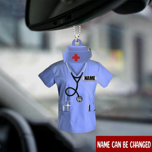 Personalized Nurse And hat Scrubs - Gift for nurse Acrylic  Ornament