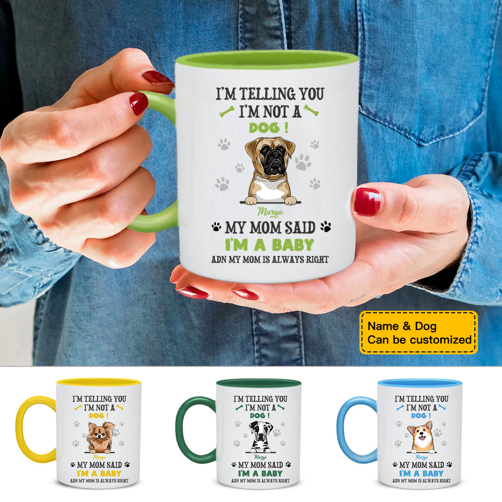 Personalized Dog Mom Baby Mug