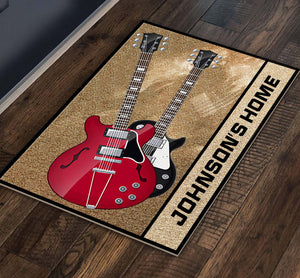 Guitar Personalized Doormat