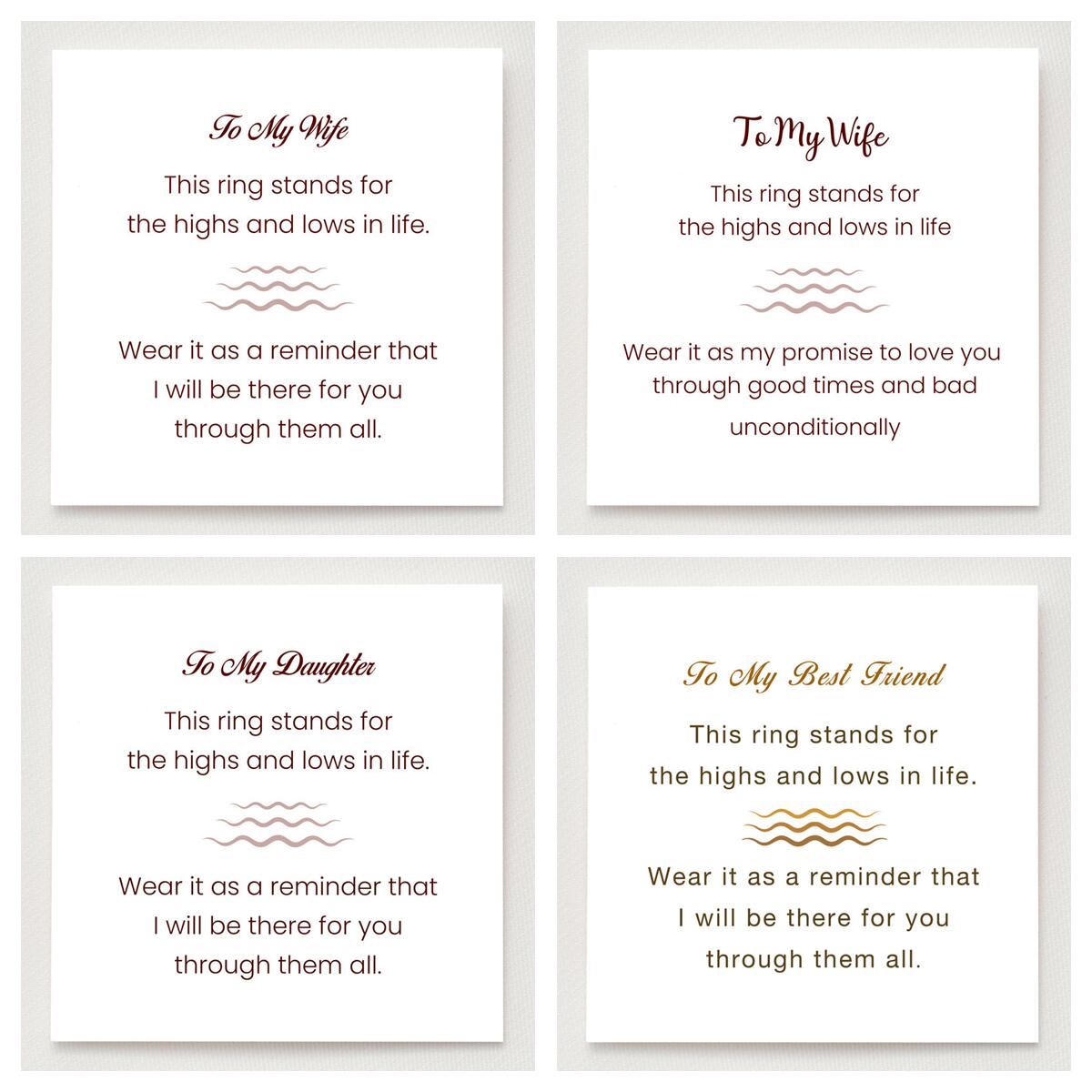 HIGHS AND LOWS WAVE RING