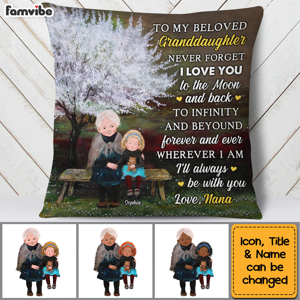 Personalized Grandma And Granddaughter Pillow NB301 36O53