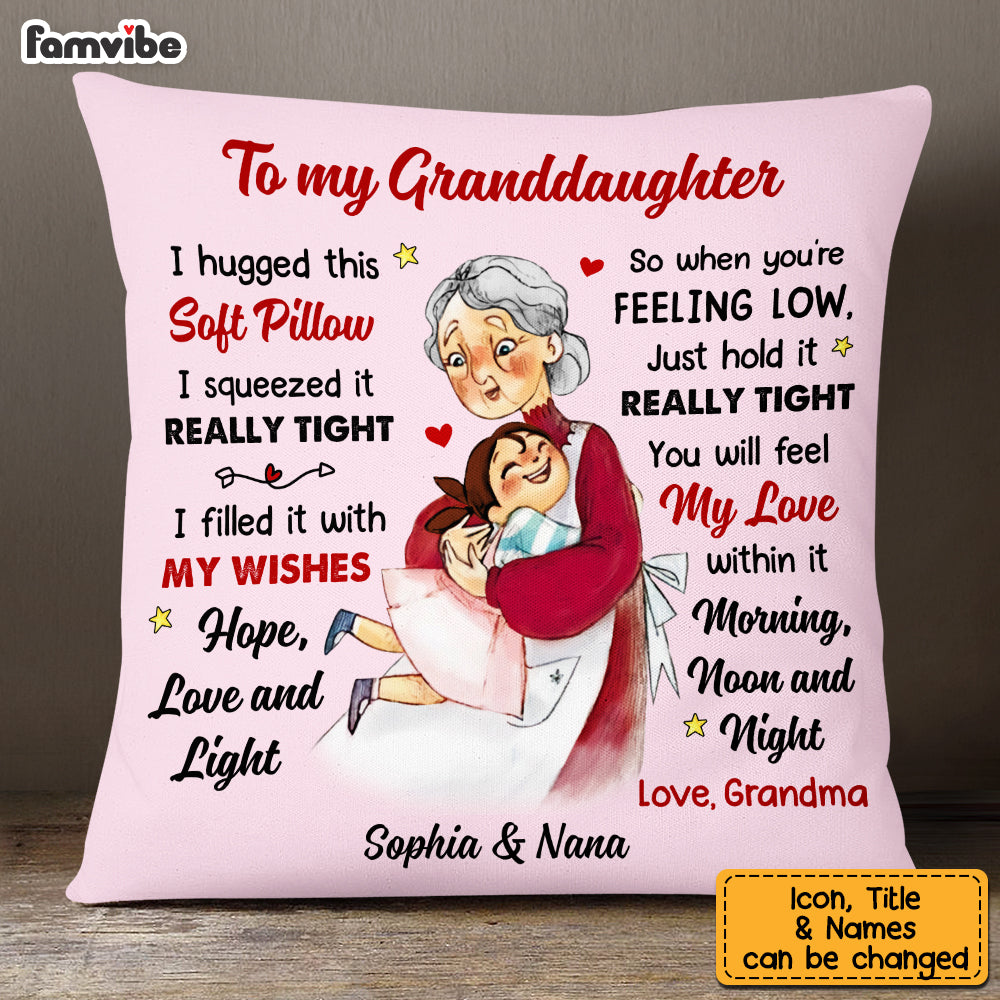 Personalized Granddaughter Pillow NB283 85O53