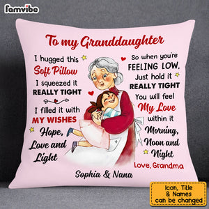 Personalized Granddaughter Pillow NB283 85O53