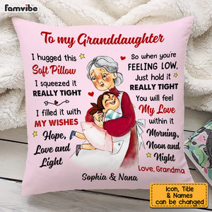 Personalized Granddaughter Pillow NB283 85O53