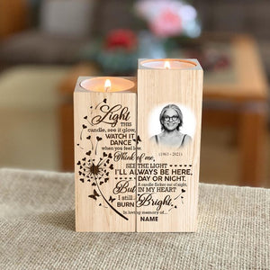 Personalized Missing You Always Remembrance Tea Light Holder