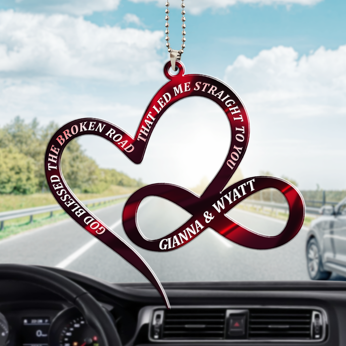 Personalized Infinity Sign Love Symbol God Blessed Ornament