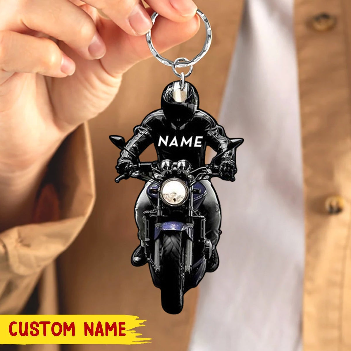 BIKER VR4 PERSONALIZED ACRYLIC KEYCHAIN
