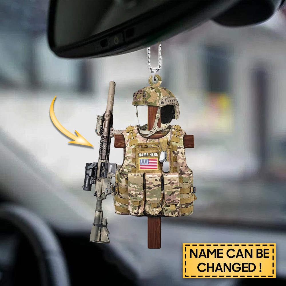 Personalized Armed Forces Tactical Combat Vest Ornament