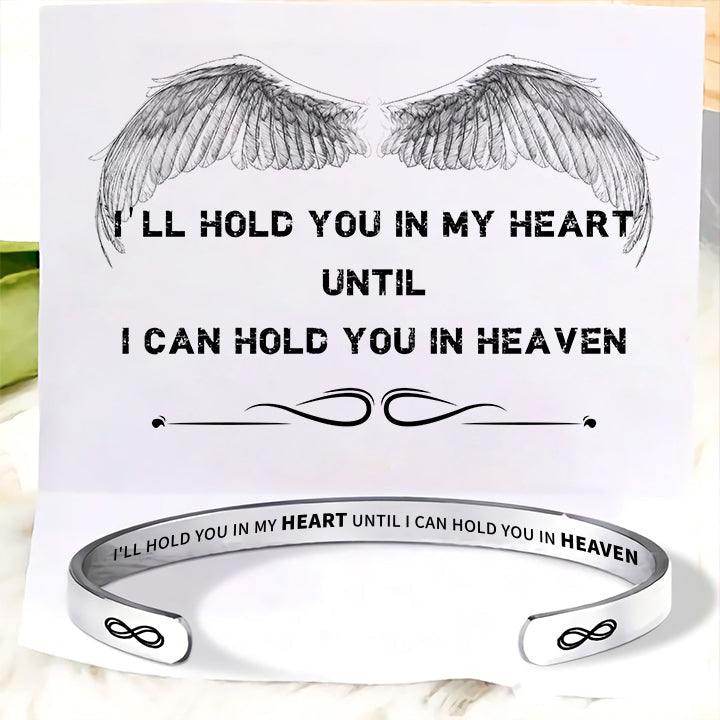 I'll Hold You In My Heart Memorial Bracelet