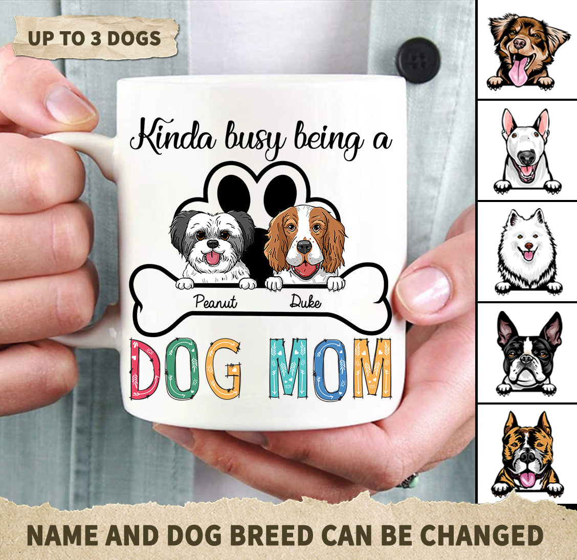 Gift For Mother Dog Mom Personalized Mug