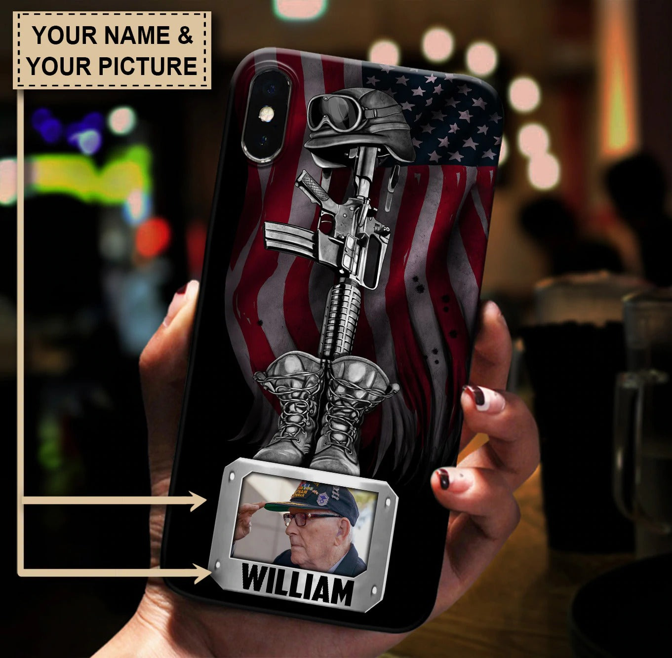 Personalized Veteran Phonecase