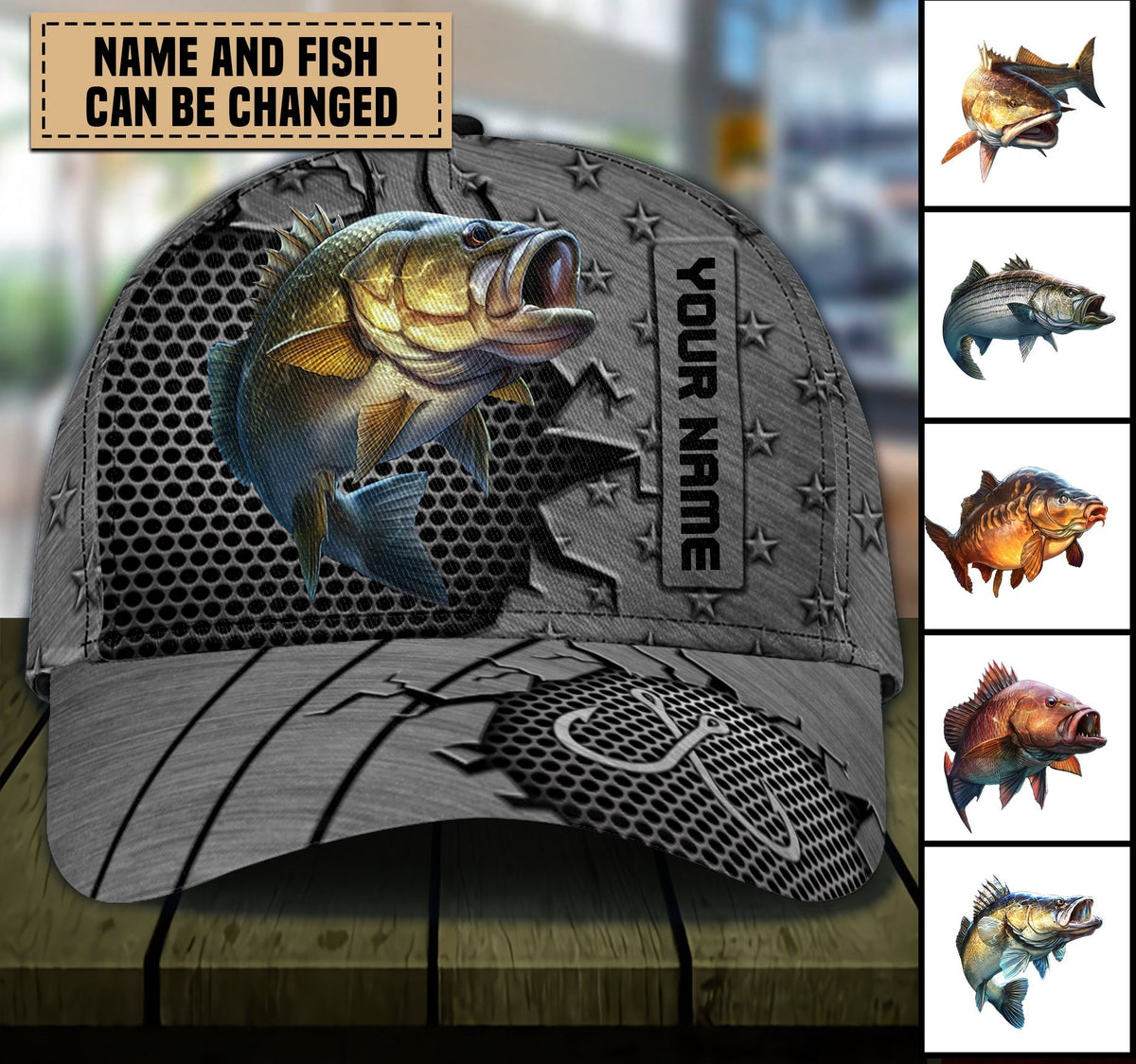 Fishing Personalized Classic Cap