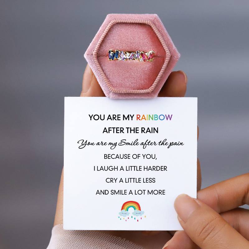 RAINBOW PIECES RING