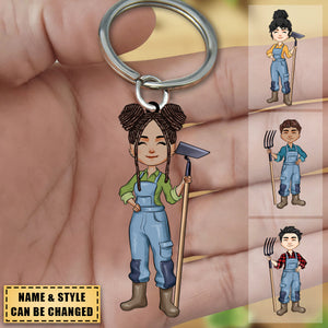 Life Is Better On The Farm - Personalized Keychain