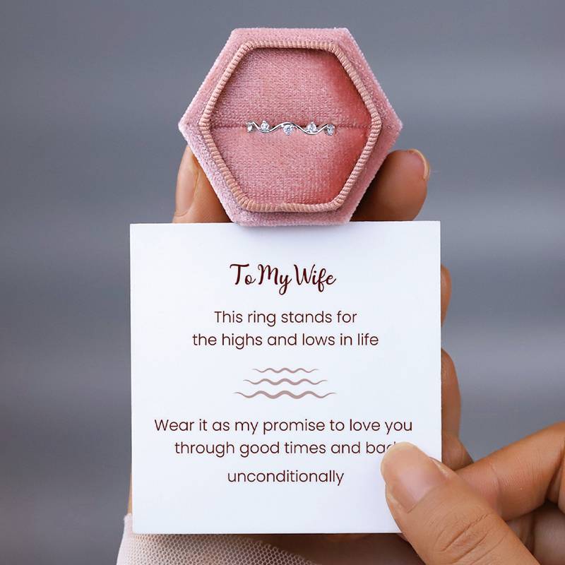 HIGHS AND LOWS WAVE RING