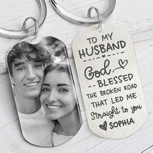Led Me Straight To You, Personalized Keychain, Gifts For Him, Custom Photo