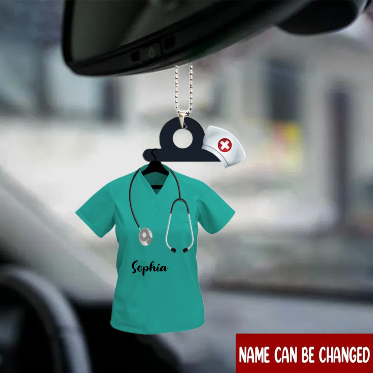 Personalized NURSE Double-sided Printed Acrylic Ornament