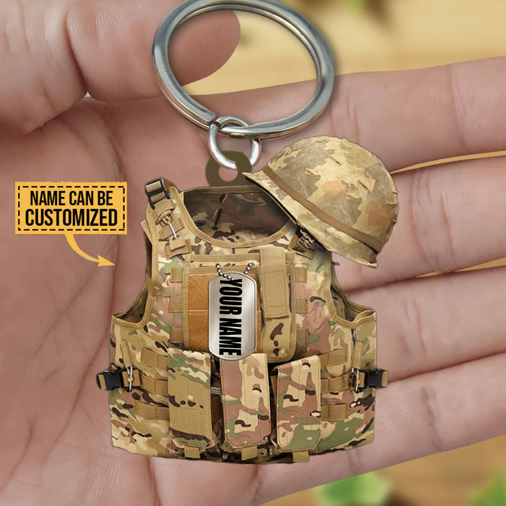 Tactical Vests Shaped Keychain