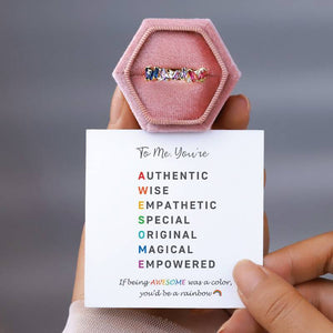 RAINBOW PIECES RING