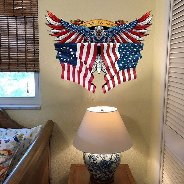 🔥Independence Day Pre-Sale 🔥Personalized Name Metal Wall Art Decoration