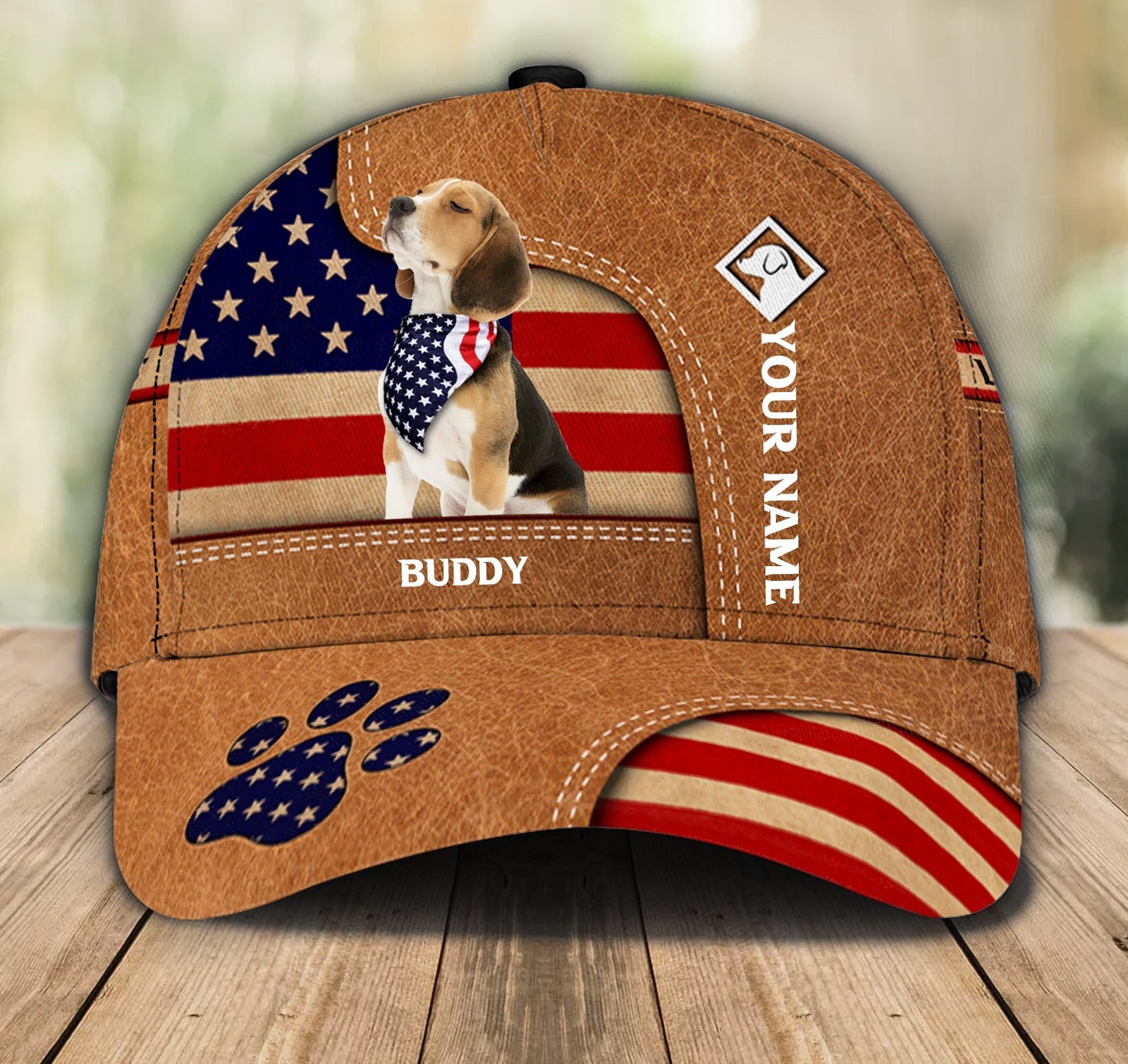 Gift for Father Lovely Dogs With USA Flag - Dog Personalized Classic Cap - Funny Dog Gift For Independence Day