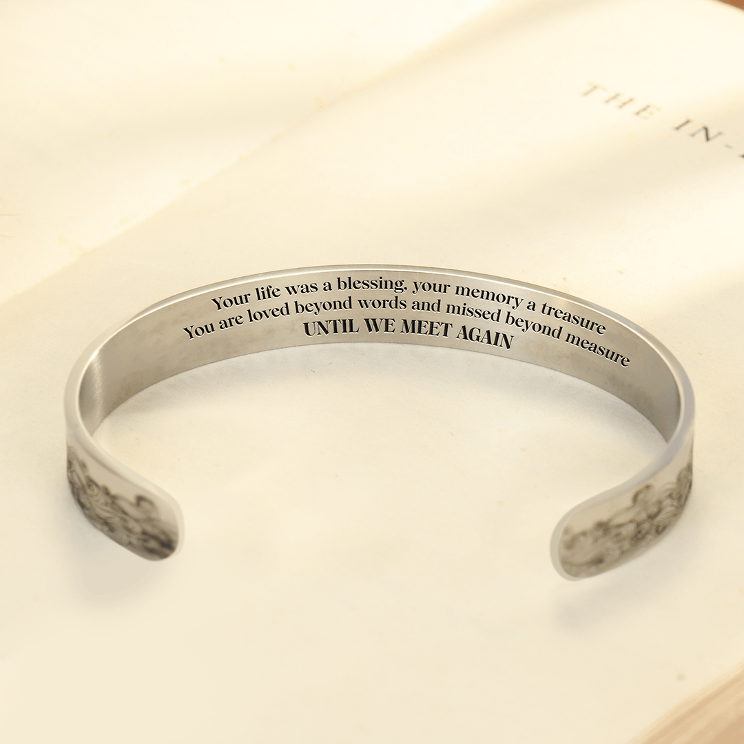 Until We Meet Again Memorial Bracelet