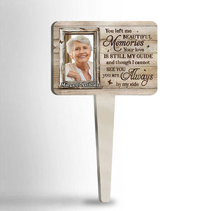 I Can't See You, But You're Always By My Side - Upload Image, Personalized Custom Acrylic Garden Stake