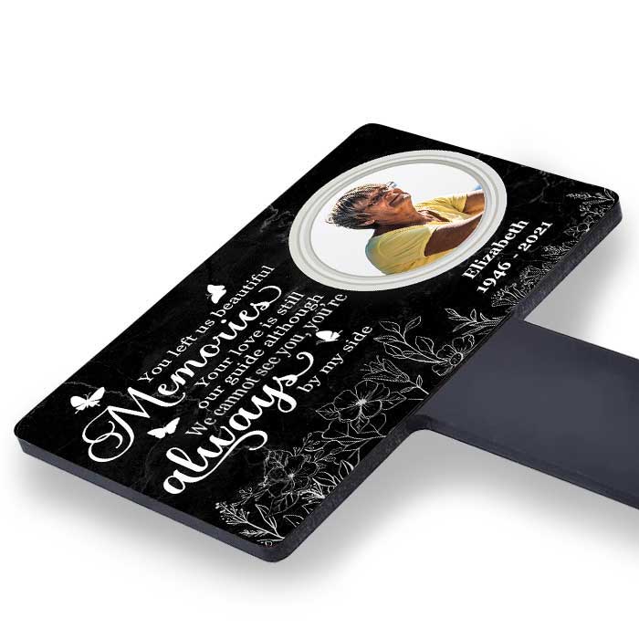 You Left Us Beautiful Memories - Personalized Custom Acrylic Garden Stake