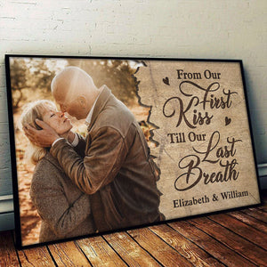 Till Our Last Breath - Personalized Horizontal Poster - Upload Image, Gift For Couples, Husband Wife