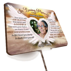 In My Heart I Hold A Place That Only You Can Fill - Personalized Custom Acrylic Garden Stake
