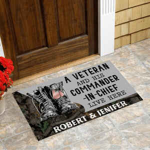 Veteran - Personalized Doormat