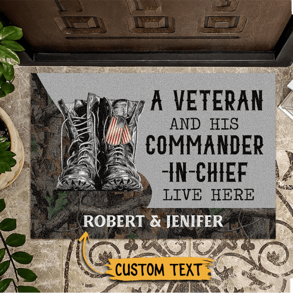 Veteran - Personalized Doormat