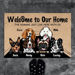 Welcome to Dog's Home - Personalized Decorative Mat