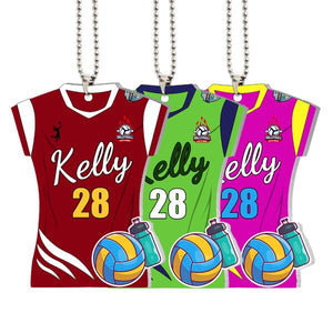Personalized Name&Number Girl Volleyball Clothing Ornament