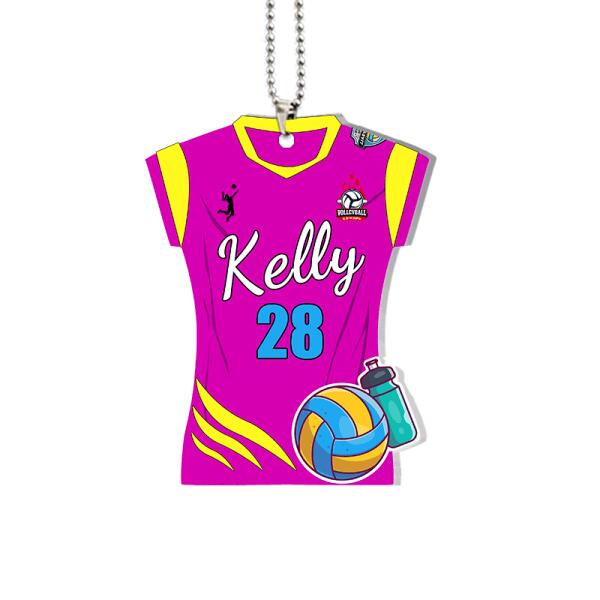Personalized Name&Number Girl Volleyball Clothing Ornament