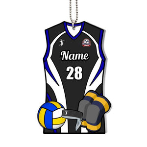 Personalized Name&Number Boy Volleyball Clothing Ornament
