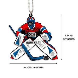 Personalized Gift Hockey Goalie Ornament