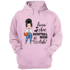 Livin' That Basketball Mom Life - Personalized Shirt - Gift For Basketball Mom - Basketball Lovers - NBA Lovers