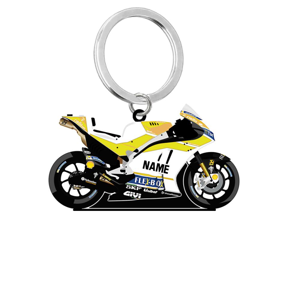 Personalized Motorcycle Custom Name&Color Acrylic Keychain