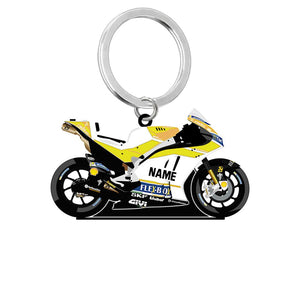 Personalized Motorcycle Custom Name&Color Acrylic Keychain