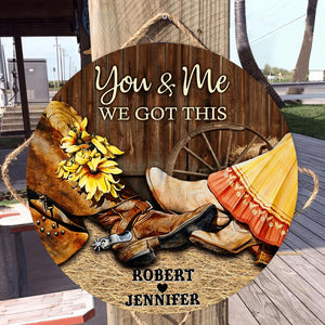 Farm - We Got This - Personalized Wood Circle Sign - CC0322TA