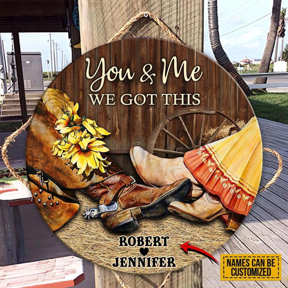 Farm - We Got This - Personalized Wood Circle Sign - CC0322TA