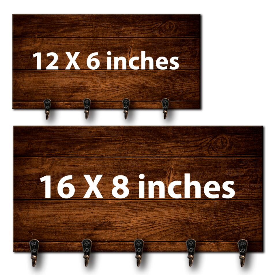 Home Sweet Home - 2-5 Names Personalized dolls Gift for Family Wooden Key Hanger