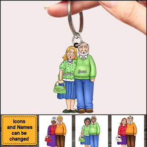 Gift For Old Couple I Love You Forever And Always Keychain