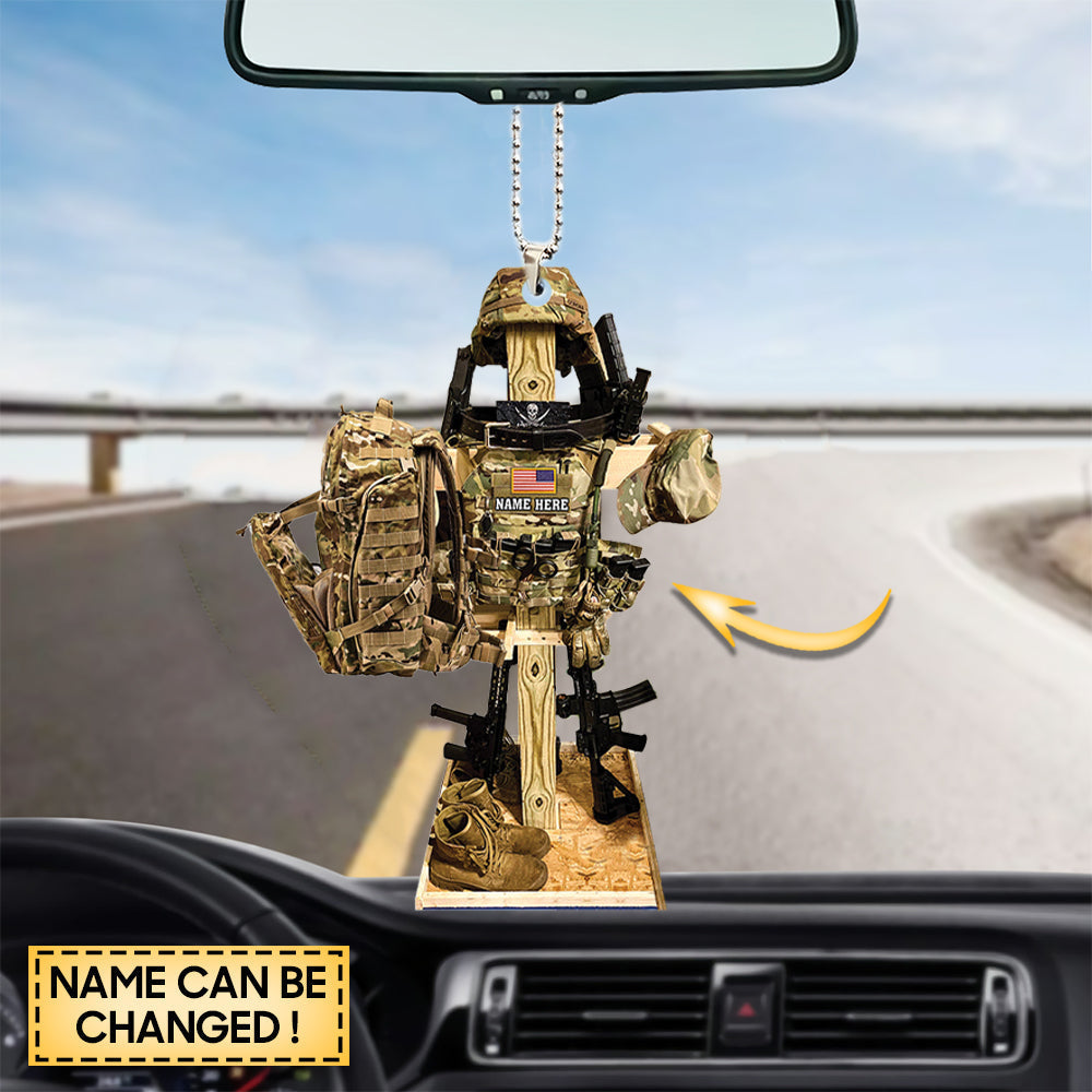 Personalized Ornament Tactical Gear Rack Stand Ornament